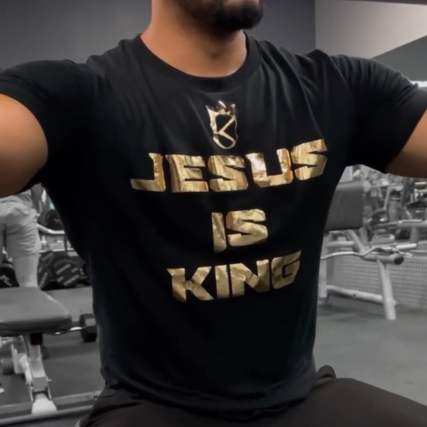 JESUS IS KING Short Sleeve Triblend